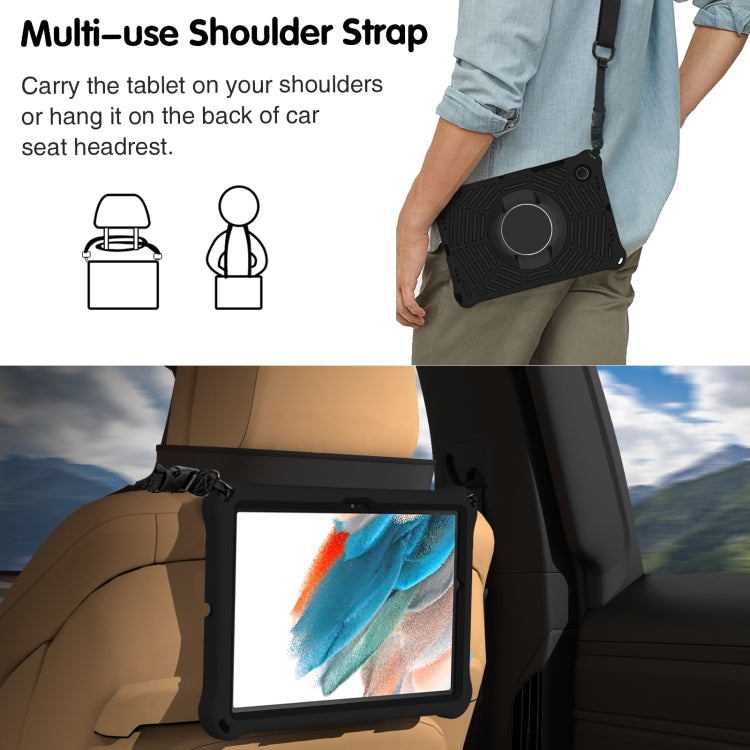 For Samsung Galaxy Tab A8 10.5 2021 Spider King EVA Protective Case with Adjustable Shoulder Strap & Holder(Black) - Other Galaxy Tab PC by buy2fix | Online Shopping UK | buy2fix