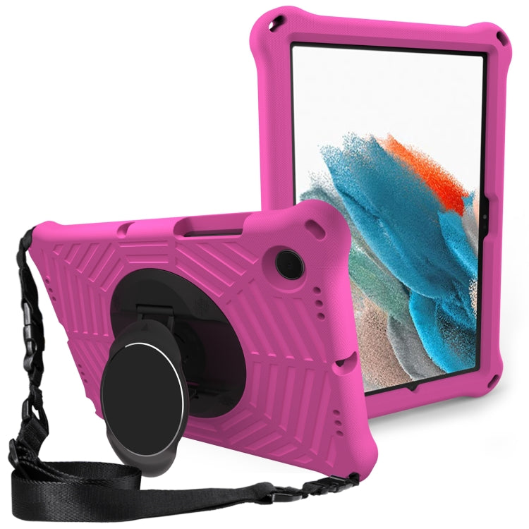 For Samsung Galaxy Tab A8 10.5 2021 Spider King EVA Protective Case with Adjustable Shoulder Strap & Holder(Rose Red) - Other Galaxy Tab PC by buy2fix | Online Shopping UK | buy2fix