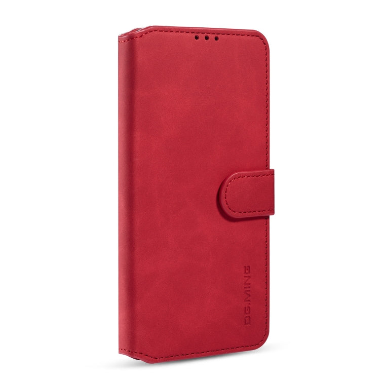 For Galaxy A51 DG.MING Retro Oil Side Horizontal Flip Case with Holder & Card Slots & Wallet(Red) - Galaxy Phone Cases by DG.MING | Online Shopping UK | buy2fix