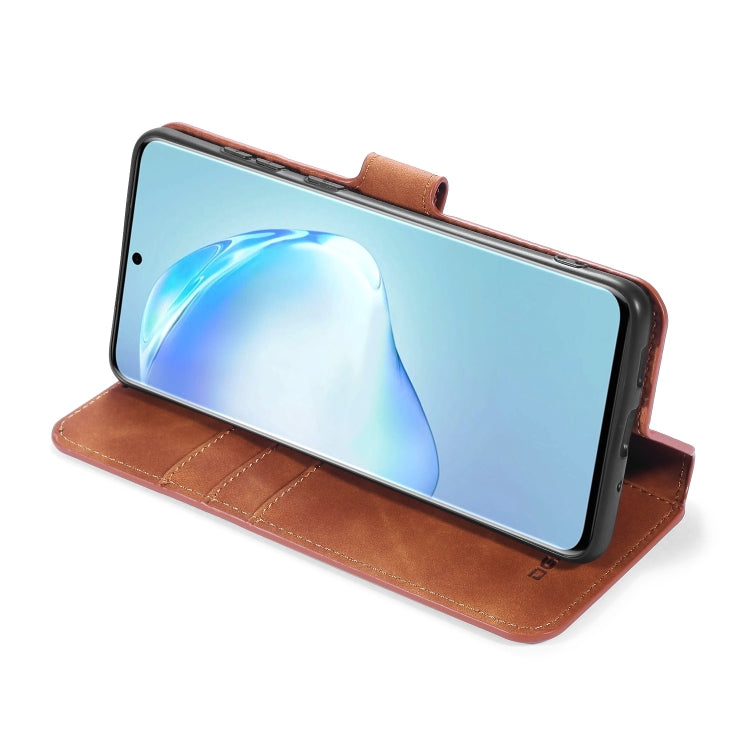 For Galaxy S20 DG.MING Retro Oil Side Horizontal Flip Case with Holder & Card Slots & Wallet(Brown) - Galaxy Phone Cases by DG.MING | Online Shopping UK | buy2fix