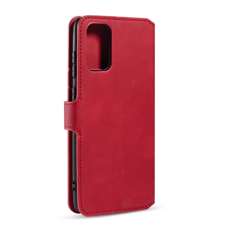 For Galaxy S20 DG.MING Retro Oil Side Horizontal Flip Case with Holder & Card Slots & Wallet(Red) - Galaxy Phone Cases by DG.MING | Online Shopping UK | buy2fix