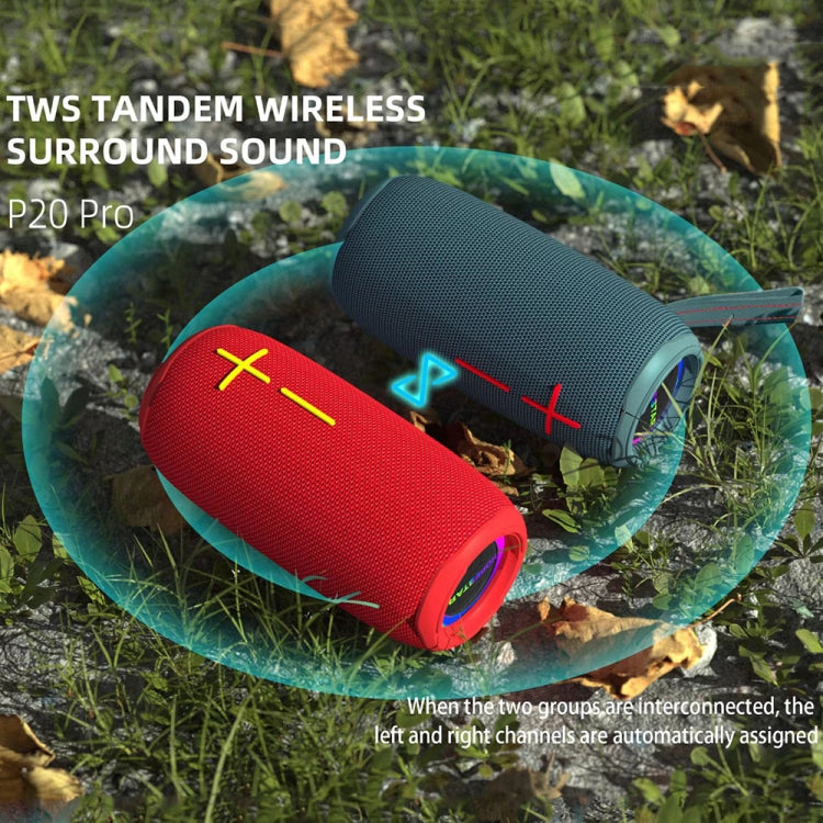 HOPESTAR P20 Pro Waterproof Wireless Bluetooth Speaker(Red) - Waterproof Speaker by HOPESTAR | Online Shopping UK | buy2fix