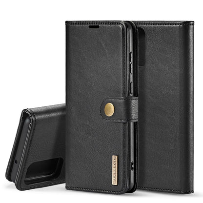 For Galaxy S20 DG.MING Crazy Horse Texture Flip Detachable Magnetic Leather Case with Holder & Card Slots & Wallet(Black) by DG.MING