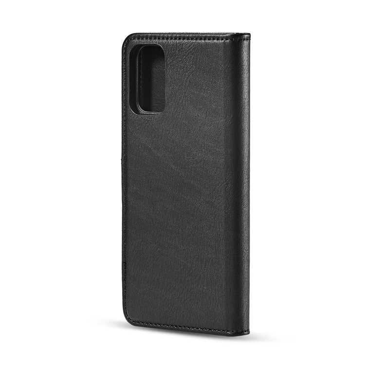 For Galaxy S20 DG.MING Crazy Horse Texture Flip Detachable Magnetic Leather Case with Holder & Card Slots & Wallet(Black) by DG.MING