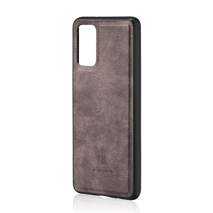 For Galaxy S20 DG.MING Crazy Horse Texture Flip Detachable Magnetic Leather Case with Holder & Card Slots & Wallet(Grey) - Galaxy Phone Cases by DG.MING | Online Shopping UK | buy2fix