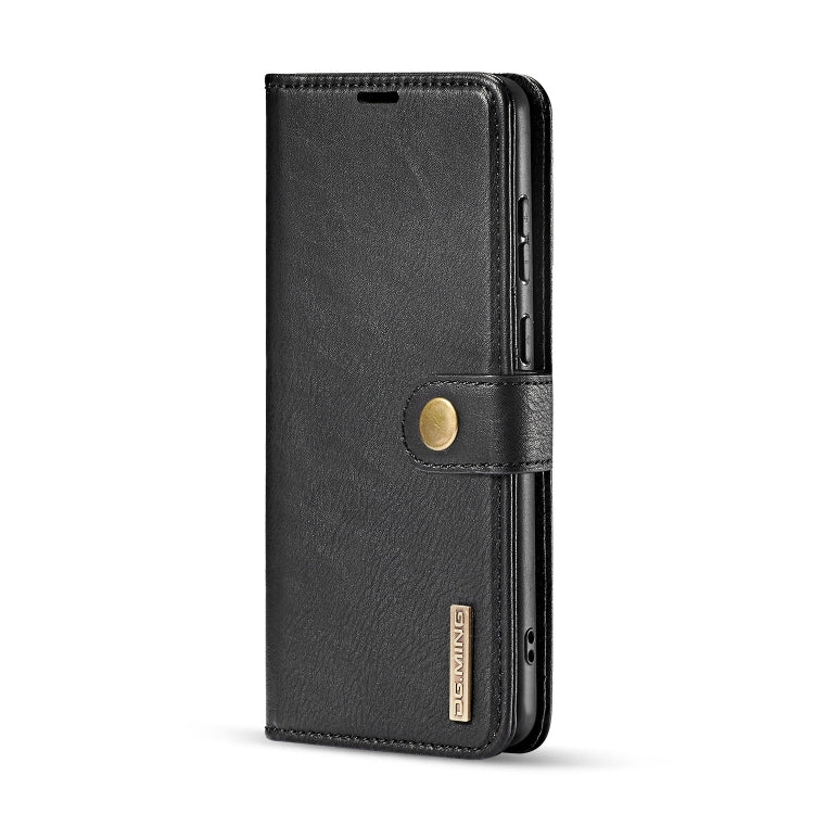For Galaxy S20+ DG.MING Crazy Horse Texture Flip Detachable Magnetic Leather Case with Holder & Card Slots & Wallet(Black) by DG.MING