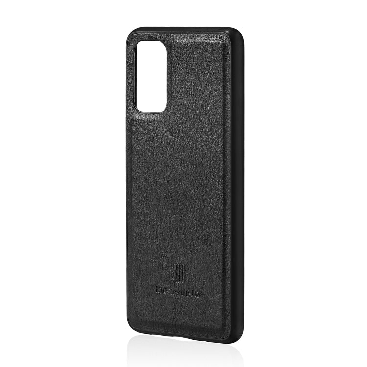 For Galaxy S20+ DG.MING Crazy Horse Texture Flip Detachable Magnetic Leather Case with Holder & Card Slots & Wallet(Black) by DG.MING
