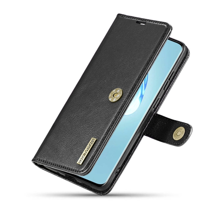 For Galaxy S20+ DG.MING Crazy Horse Texture Flip Detachable Magnetic Leather Case with Holder & Card Slots & Wallet(Black) by DG.MING