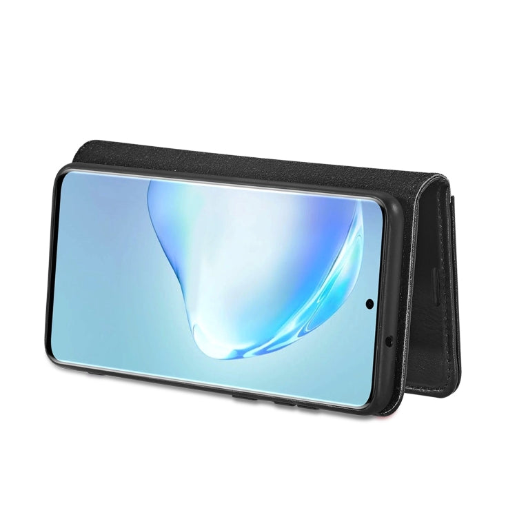 For Galaxy S20+ DG.MING Crazy Horse Texture Flip Detachable Magnetic Leather Case with Holder & Card Slots & Wallet(Black) by DG.MING