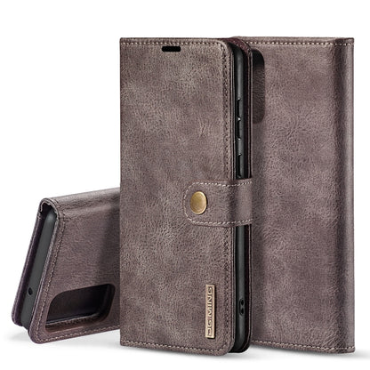 For Galaxy S20+ DG.MING Crazy Horse Texture Flip Detachable Magnetic Leather Case with Holder & Card Slots & Wallet(Grey) - Galaxy Phone Cases by DG.MING | Online Shopping UK | buy2fix