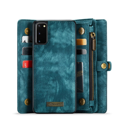 For Galaxy S20 CaseMe Detachable Multifunctional Horizontal Flip Leather Case, with Card Slot & Holder & Zipper Wallet & Photo Frame(Green) - Galaxy Phone Cases by CaseMe | Online Shopping UK | buy2fix