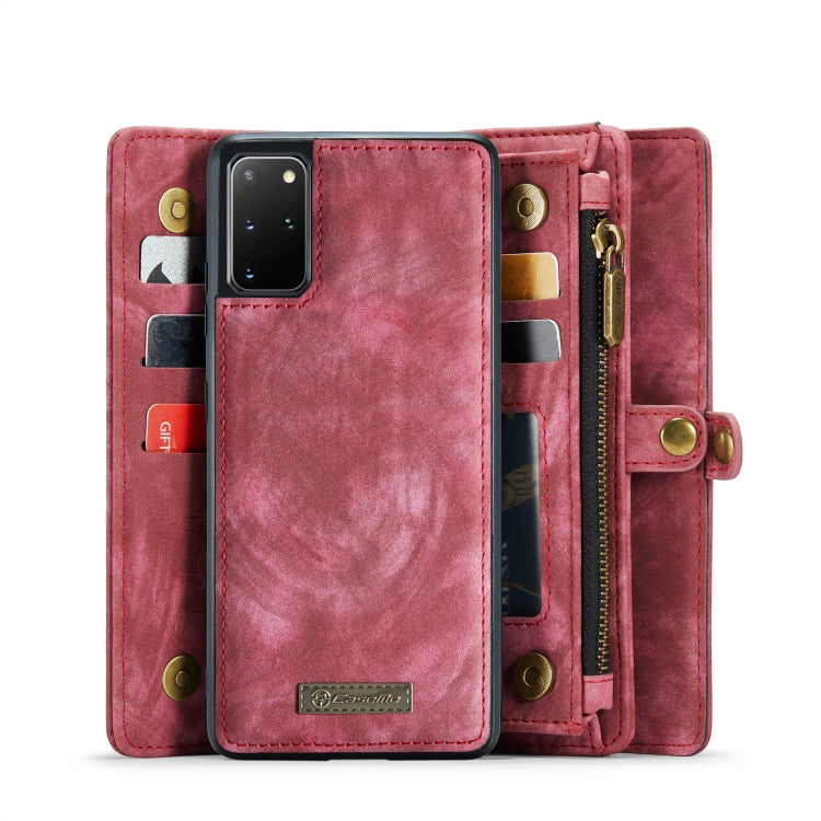 For Galaxy S20 Ultra CaseMe Detachable Multifunctional Horizontal Flip Leather Case, with Card Slot & Holder & Zipper Wallet & Photo Frame(Red) - Galaxy Phone Cases by CaseMe | Online Shopping UK | buy2fix