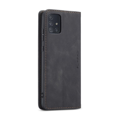 For Galaxy A51 CaseMe Multifunctional Horizontal Flip Leather Case, with Card Slot & Holder & Wallet(Black) by CaseMe