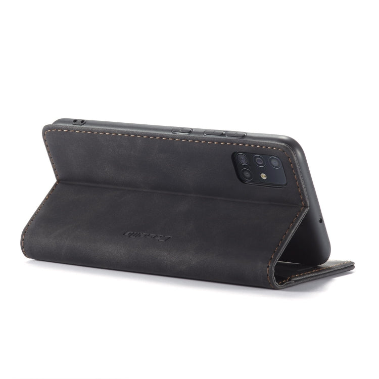 For Galaxy A51 CaseMe Multifunctional Horizontal Flip Leather Case, with Card Slot & Holder & Wallet(Black) by CaseMe
