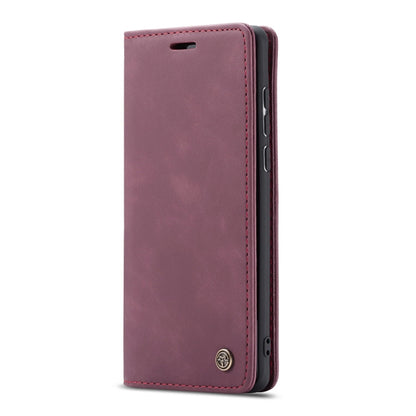 For Galaxy A71 CaseMe Multifunctional Horizontal Flip Leather Case, with Card Slot & Holder & Wallet(Wine Red) by CaseMe