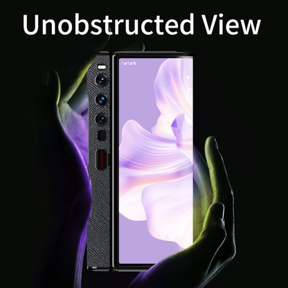 For Huawei Mate Xs 2 Ultra-thin Frame Paste Leather Shockproof Phone Case(White) - Huawei Cases by buy2fix | Online Shopping UK | buy2fix