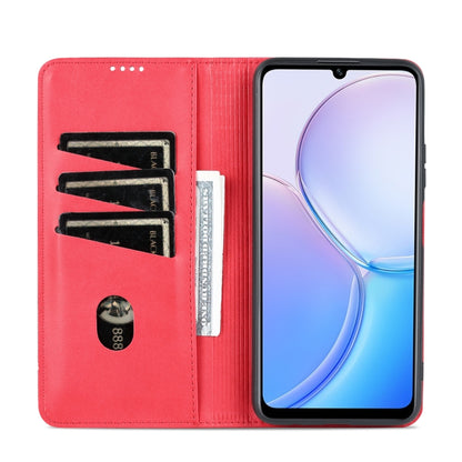 For Huawei Maimang 11 AZNS Magnetic Calf Texture Flip Leather Phone Case(Red) - Huawei Cases by AZNS | Online Shopping UK | buy2fix
