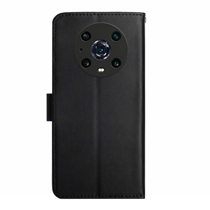 For Honor Magic4 Pro Genuine Leather Fingerprint-proof Horizontal Flip Phone Case(Black) - Honor Cases by buy2fix | Online Shopping UK | buy2fix