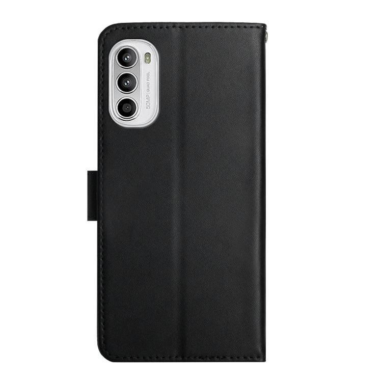 For Motorola Moto G71S Genuine Leather Fingerprint-proof Horizontal Flip Phone Case(Black) - Motorola Cases by buy2fix | Online Shopping UK | buy2fix