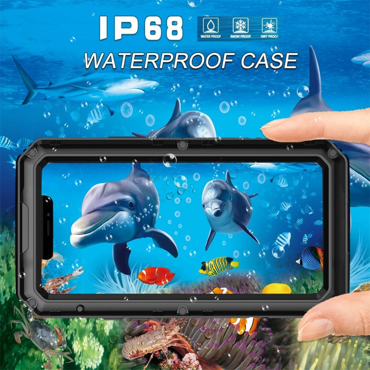 For iPhone 11 Pro Dustproof Shockproof Waterproof Silicone + Metal Protective Case(Black) - iPhone 11 Pro Cases by buy2fix | Online Shopping UK | buy2fix