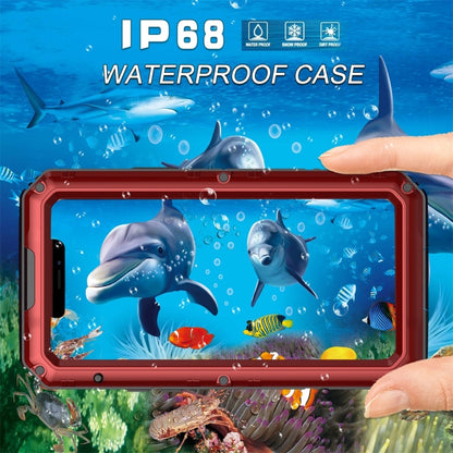 For iPhone 11 Pro Dustproof Shockproof Waterproof Silicone + Metal Protective Case(Red) - iPhone 11 Pro Cases by buy2fix | Online Shopping UK | buy2fix