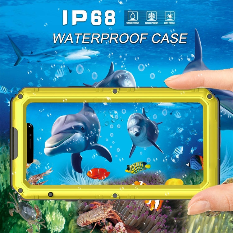For iPhone 11 Pro Dustproof Shockproof Waterproof Silicone + Metal Protective Case(Yellow) - iPhone 11 Pro Cases by buy2fix | Online Shopping UK | buy2fix