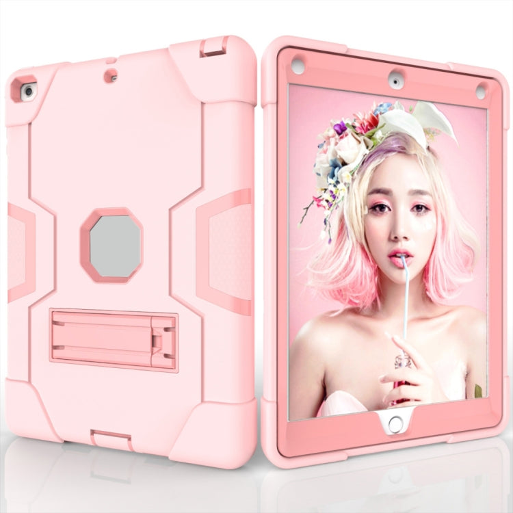 For iPad 4 / 3 / 2 Silicone + PC Protective Case with Stand(Rose Gold) - iPad 4 & 3 & 2 Cases by buy2fix | Online Shopping UK | buy2fix