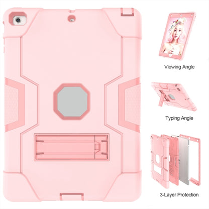For iPad 4 / 3 / 2 Silicone + PC Protective Case with Stand(Rose Gold) - iPad 4 & 3 & 2 Cases by buy2fix | Online Shopping UK | buy2fix