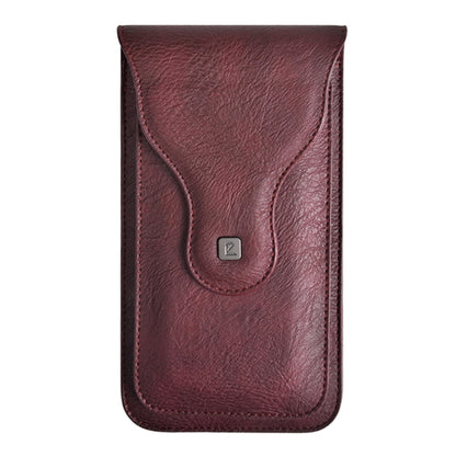 Outdoor Mountaineering Double-layer Phone Hanging Pocket for 6.5 inch Phone(Wine Red) - More iPhone Cases by buy2fix | Online Shopping UK | buy2fix