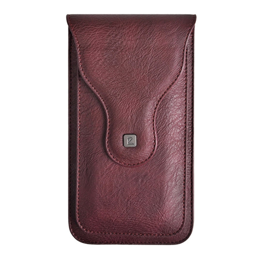Outdoor Mountaineering Double-layer Phone Hanging Pocket for 6.5 inch Phone(Wine Red) - More iPhone Cases by buy2fix | Online Shopping UK | buy2fix