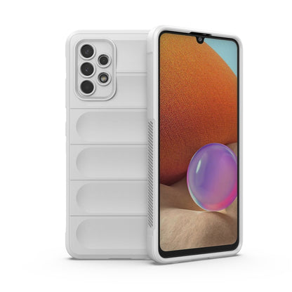 For Samsung Galaxy A32 4G Magic Shield TPU + Flannel Phone Case(White) by buy2fix