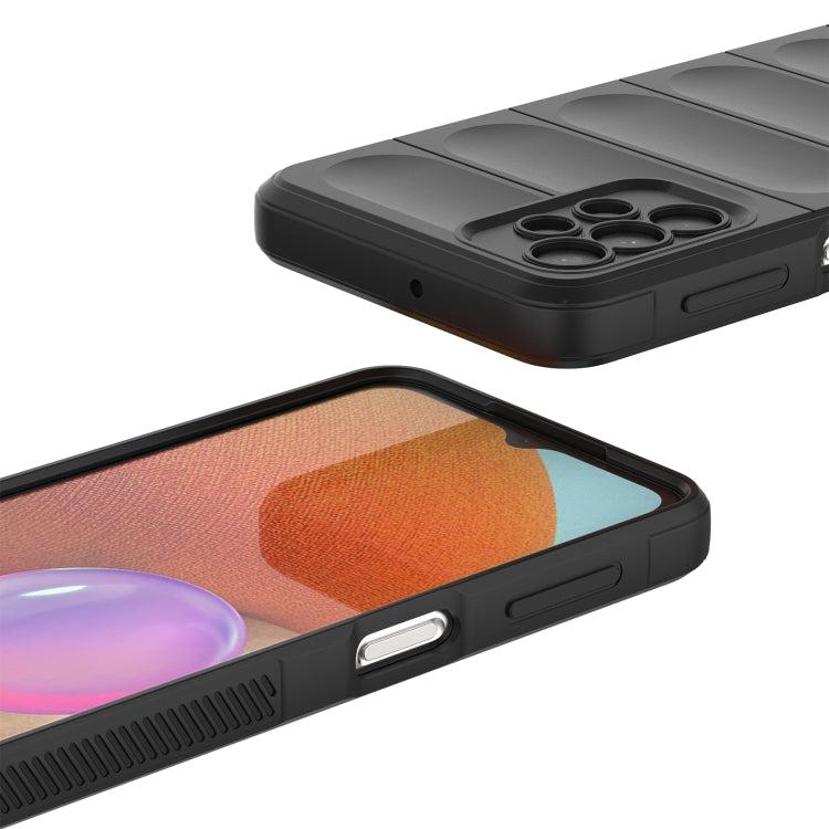 For Samsung Galaxy A32 5G Magic Shield TPU + Flannel Phone Case(Black) by buy2fix