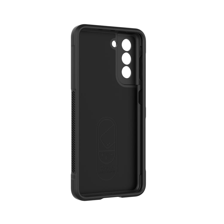 For Samsung Galaxy S21 5G Magic Shield TPU + Flannel Phone Case(Black) - Galaxy S21 5G Cases by buy2fix | Online Shopping UK | buy2fix