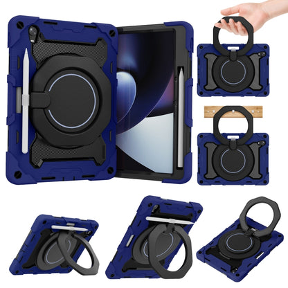 For OPPO Pad Armor Contrast Color Silicone + PC Tablet Case(Navy Blue) - OPPO by buy2fix | Online Shopping UK | buy2fix