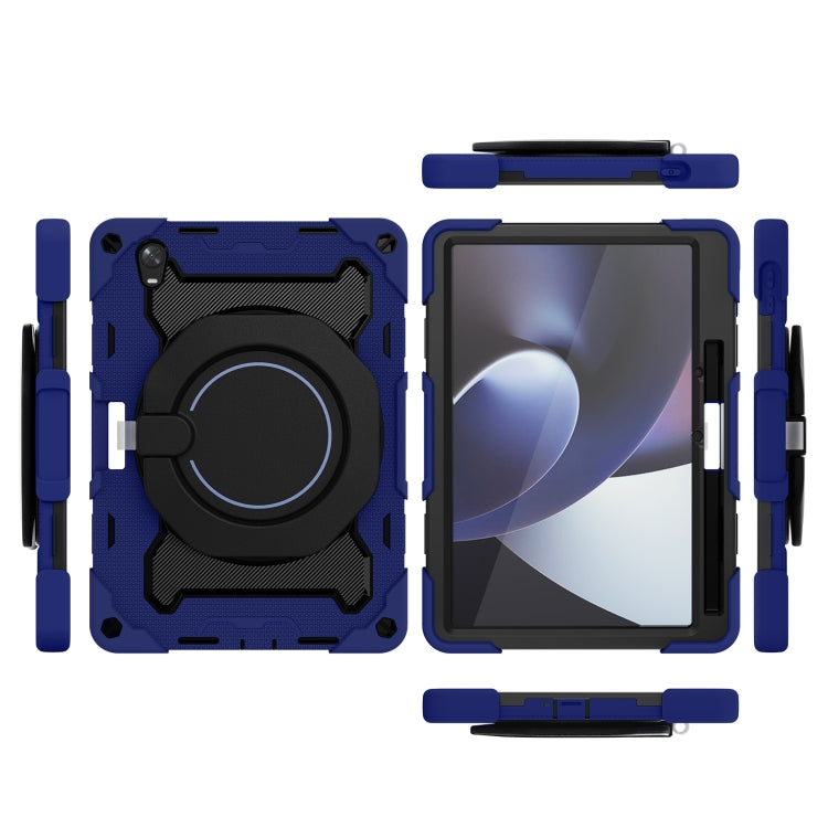 For OPPO Pad Armor Contrast Color Silicone + PC Tablet Case(Navy Blue) - OPPO by buy2fix | Online Shopping UK | buy2fix