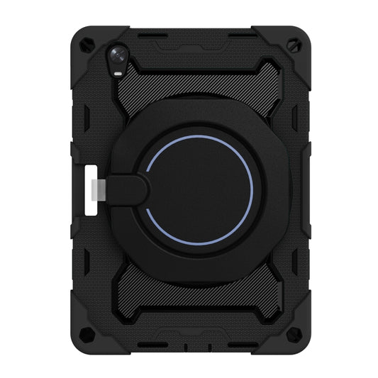 For OPPO Pad Armor Contrast Color Silicone + PC Tablet Case(Black) - OPPO by buy2fix | Online Shopping UK | buy2fix