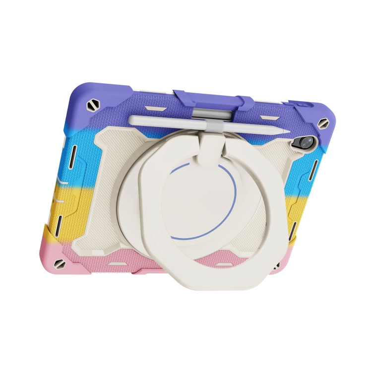 For OPPO Pad Armor Contrast Color Silicone + PC Tablet Case(Colorful Pink) - OPPO by buy2fix | Online Shopping UK | buy2fix