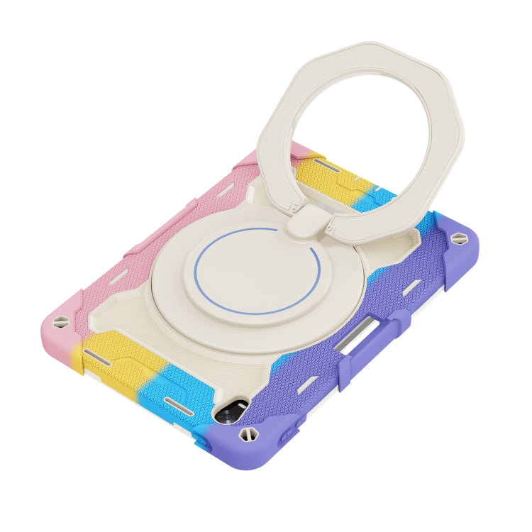 For OPPO Pad Armor Contrast Color Silicone + PC Tablet Case(Colorful Pink) - OPPO by buy2fix | Online Shopping UK | buy2fix