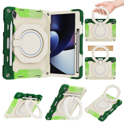 For OPPO Pad Armor Contrast Color Silicone + PC Tablet Case(Colorful Green) - OPPO by buy2fix | Online Shopping UK | buy2fix