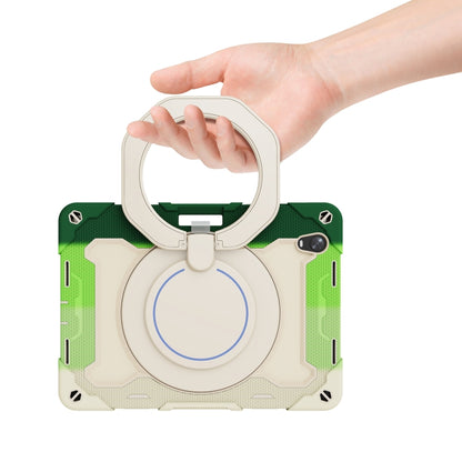 For OPPO Pad Armor Contrast Color Silicone + PC Tablet Case(Colorful Green) - OPPO by buy2fix | Online Shopping UK | buy2fix