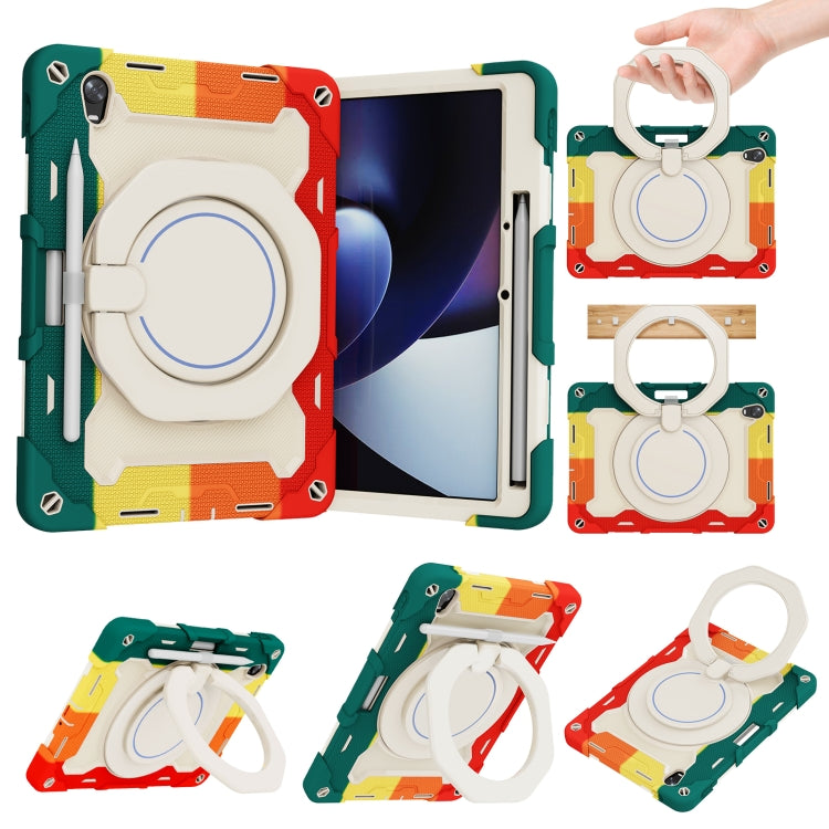 For OPPO Pad Armor Contrast Color Silicone + PC Tablet Case(Colorful Red) - OPPO by buy2fix | Online Shopping UK | buy2fix