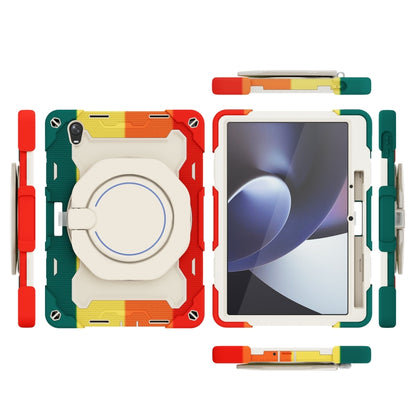 For OPPO Pad Armor Contrast Color Silicone + PC Tablet Case(Colorful Red) - OPPO by buy2fix | Online Shopping UK | buy2fix