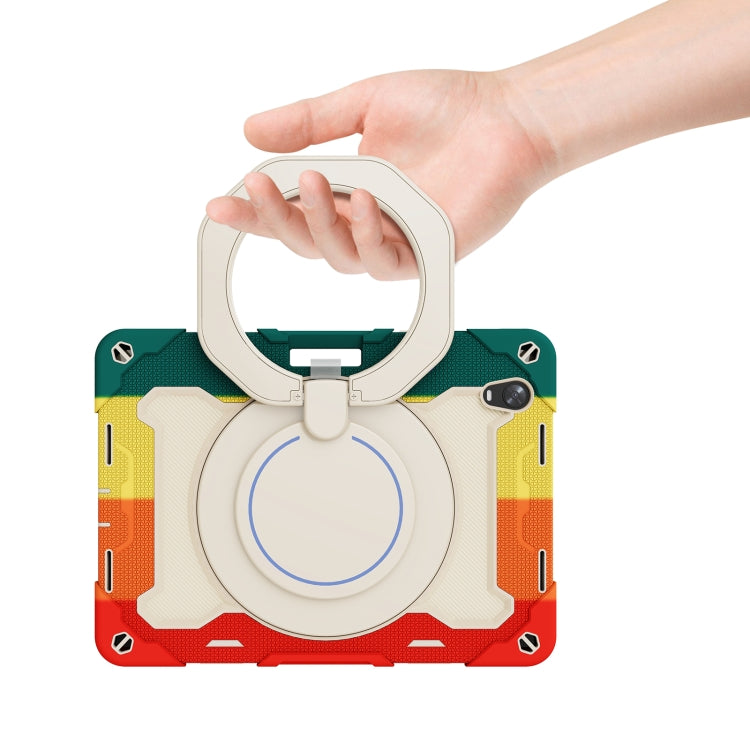 For OPPO Pad Armor Contrast Color Silicone + PC Tablet Case(Colorful Red) - OPPO by buy2fix | Online Shopping UK | buy2fix