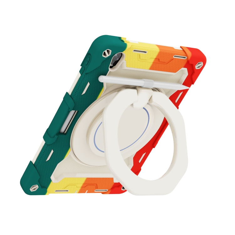 For OPPO Pad Armor Contrast Color Silicone + PC Tablet Case(Colorful Red) - OPPO by buy2fix | Online Shopping UK | buy2fix