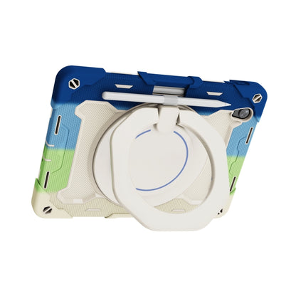 For OPPO Pad Armor Contrast Color Silicone + PC Tablet Case(Colorful Blue) - OPPO by buy2fix | Online Shopping UK | buy2fix