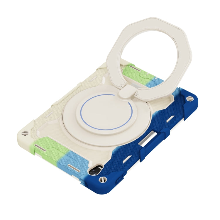 For OPPO Pad Armor Contrast Color Silicone + PC Tablet Case(Colorful Blue) - OPPO by buy2fix | Online Shopping UK | buy2fix