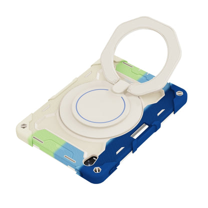 For OPPO Pad Armor Contrast Color Silicone + PC Tablet Case(Colorful Blue) - OPPO by buy2fix | Online Shopping UK | buy2fix