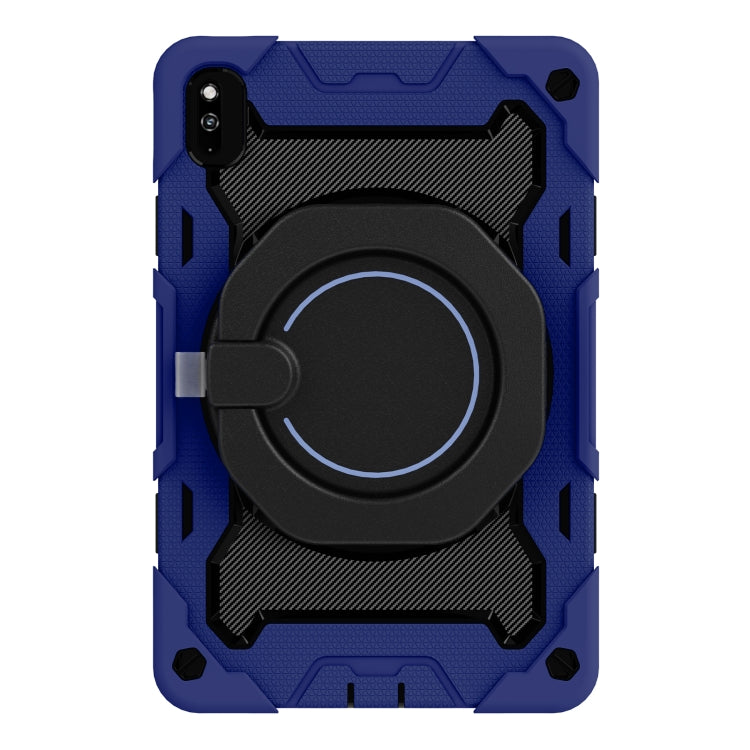 For Huawei MatePad 10.4 Armor Contrast Color Silicone + PC Tablet Case(Navy Blue) - Huawei by buy2fix | Online Shopping UK | buy2fix