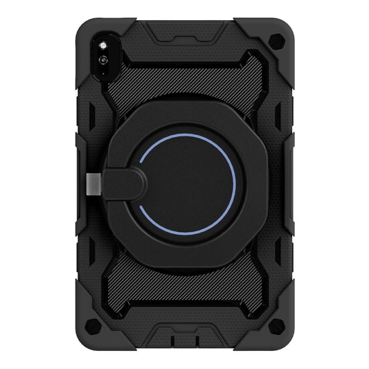 For Huawei MatePad 10.4 Armor Contrast Color Silicone + PC Tablet Case(Black) - Huawei by buy2fix | Online Shopping UK | buy2fix