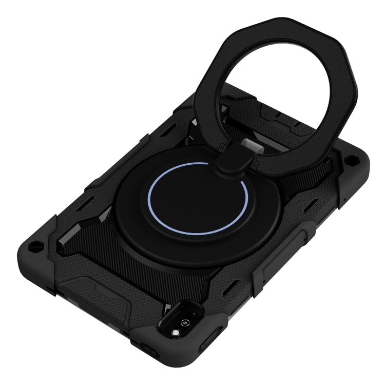 For Huawei MatePad 10.4 Armor Contrast Color Silicone + PC Tablet Case(Black) - Huawei by buy2fix | Online Shopping UK | buy2fix